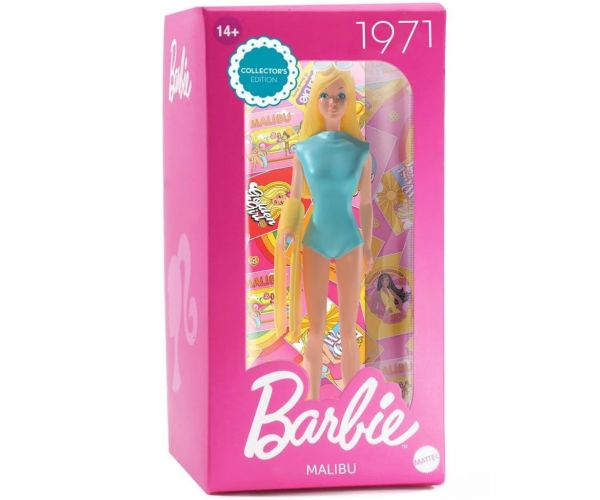 Barbie Malibu 1971 figură de colecție 15cm