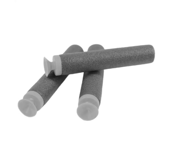 Cool Soft Bullet Gun: Pistol mic cu cartușe de culoare albastru-roșu 14cm