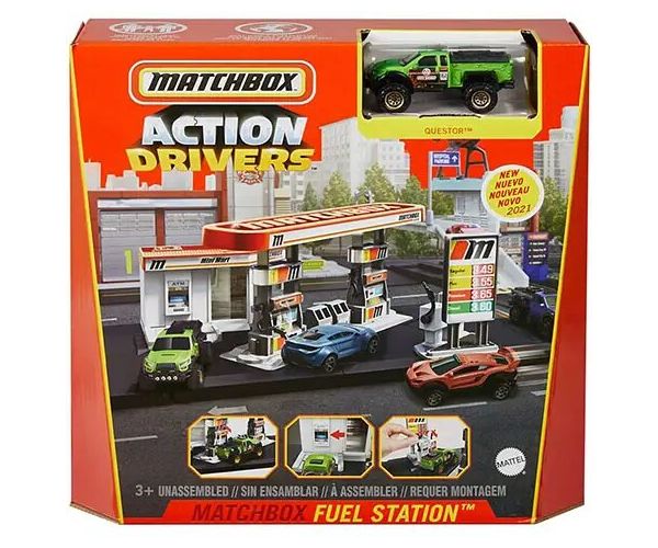 Matchbox: Action Drivers benzinărie set de joacă - Mattel