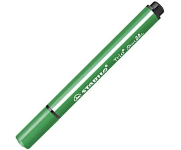 Stabilo: Trio Scribble triunghi marker verde închis culoare