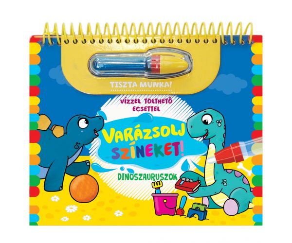 Fă magie cu culori! - Caiet de activități cu dinozauri