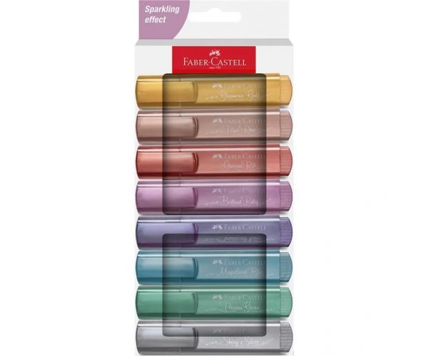 Faber-Castell: 1546 Metal set de 8 markere evidențiatoare