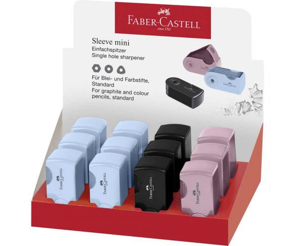 Faber-Castell: Ascuțitoare Sleeve mini armonie în patru culori, 1 buc.