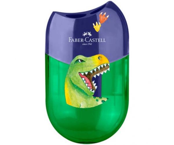 Faber-Castell: Ascuțitoare cu dinozaur – cu 2 găuri, cu rezervor