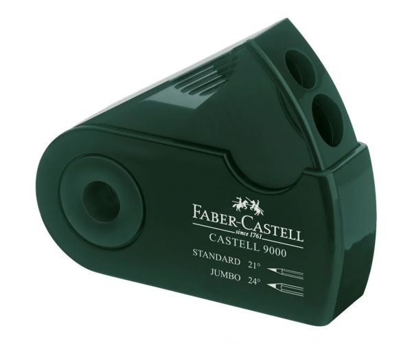 Faber-Castell: Castell 9000 ascuțitoare dublă verde