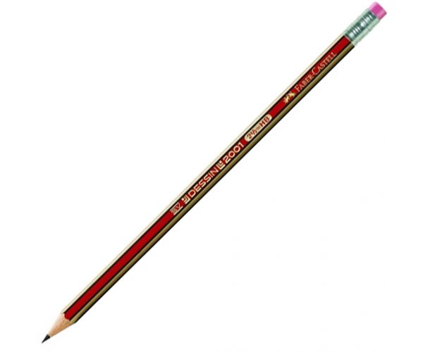 Faber-Castell: Creion cu grafit Dessin 2001 cu radieră HB 1 buc.