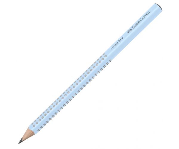 Faber-Castell: Creion grafit Jumbo Grip 2B albastru deschis 1buc