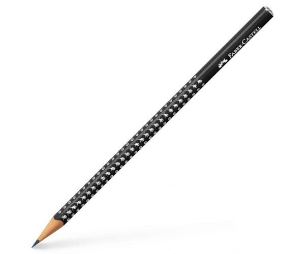 Faber-Castell: Creion grafit Sparkle în culoare negru perlat, 1 bucată