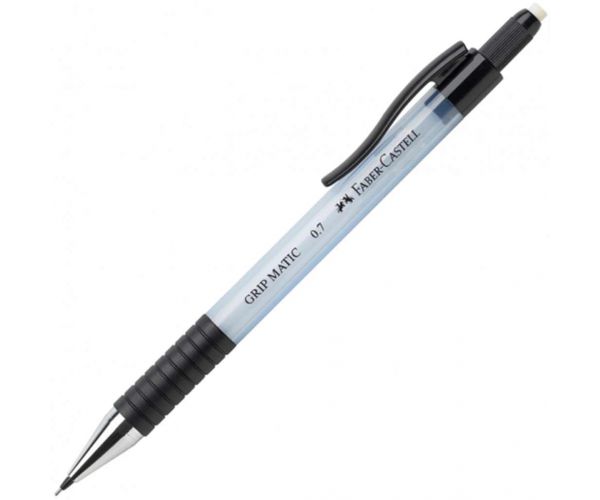 Faber-Castell: Creion mecanic Grip Matic cu mină de grafit de 0,7mm în culoare albastru deschis