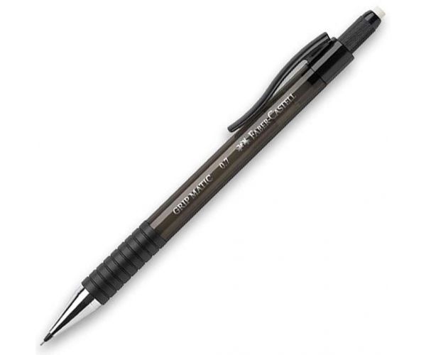Faber-Castell: Creion mecanic Grip Matic cu mină de grafit de 0,7mm în culoare neagră
