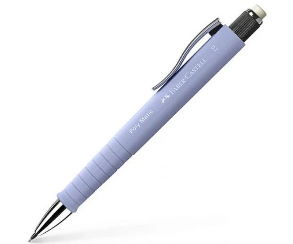 Faber Castell: Creion mecanic Poly Matic, iris albastru, 0,7 mm