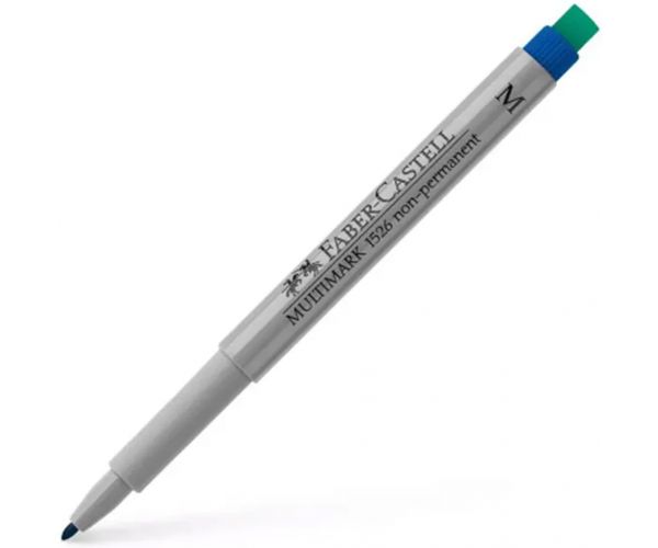 Faber-Castell: Marker pentru folie M albastru