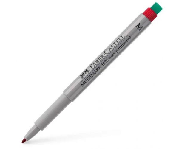 Faber-Castell: Marker pentru folie M roșu