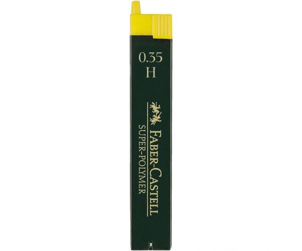 Faber-Castell: Mină pentru creion mecanic, set de 12 bucăți, 0,35mm, H