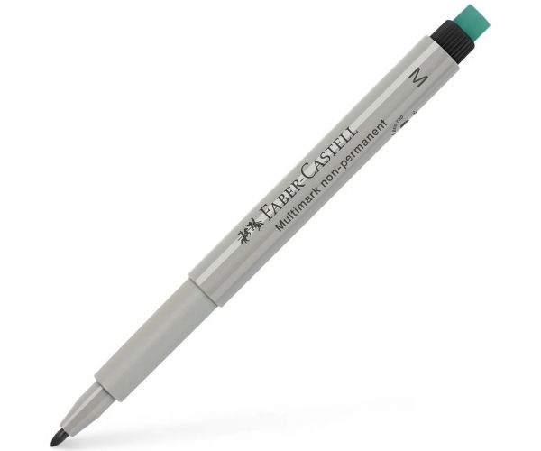 Faber-Castell: Multimark marker negru pentru folie, vârf rotunjit M