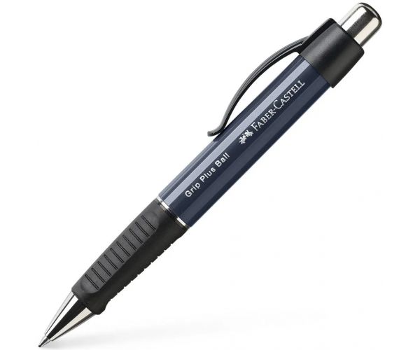Faber-Castell: Pix cu bilă Grip Plus M albastru închis
