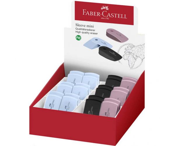 Faber-Castell: Radieră mini Sleeve în culori armonioase, 1 buc.