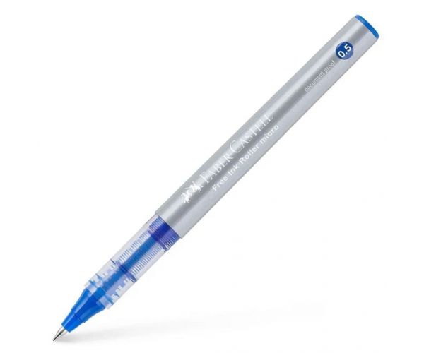 Faber-Castell: Roller albastru, vârf de 0,5 mm