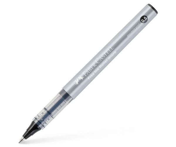 Faber-Castell: Roller negru, vârf de 0,5 mm