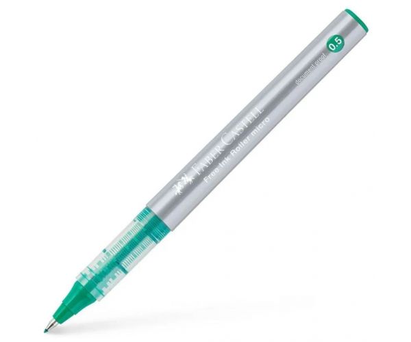 Faber-Castell: Roller verde cu vârf de 0,5 mm