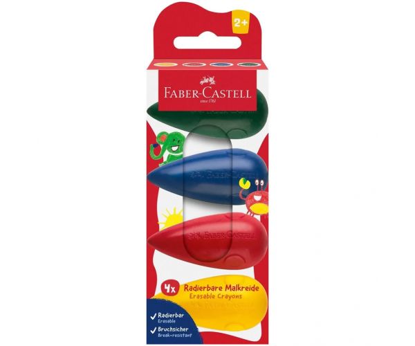 Faber-Castell: Csepp alakú 4db-os zsírkréta szett