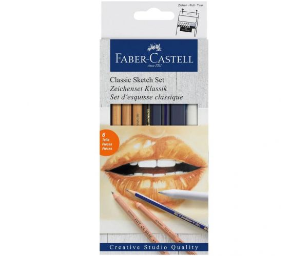 Faber-Castell: Set de creioane pentru schiță monocrome, 8 bucăți