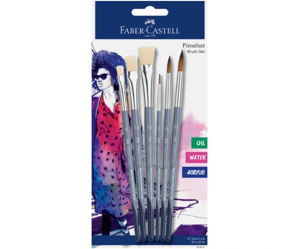 Faber-Castell: set de 6 pensule