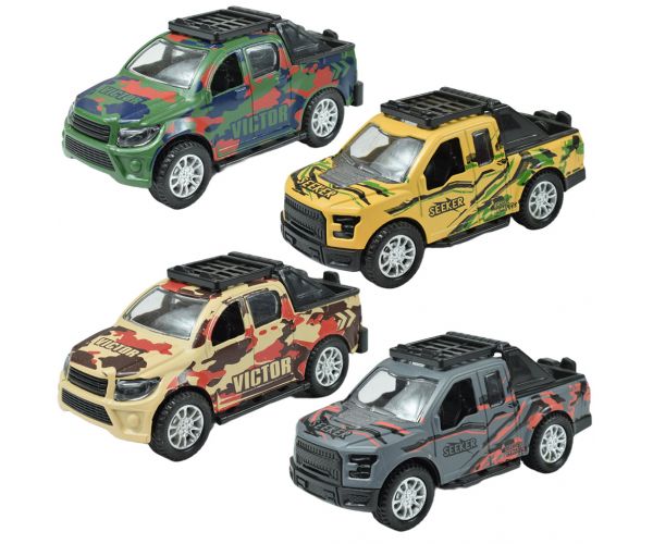 Fast Racer: Pickup cu roți de teren în diferite variante, 11cm