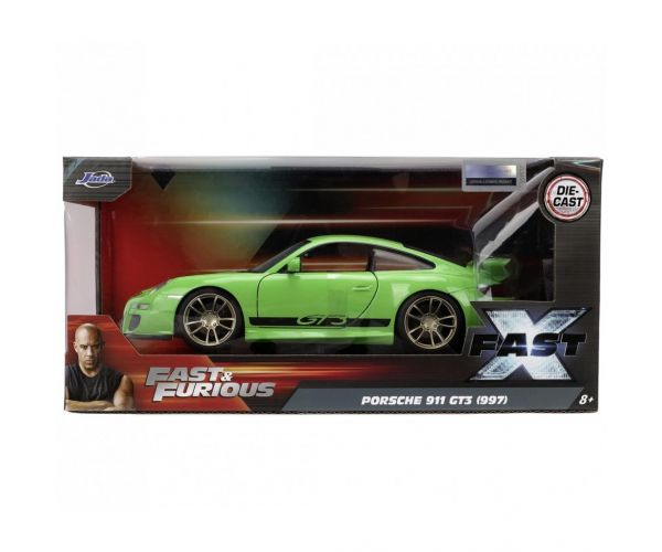Fast & Furious: Porsche 911 GT3 (2007) - model auto metalic, scară 1/24 - Jada Toys