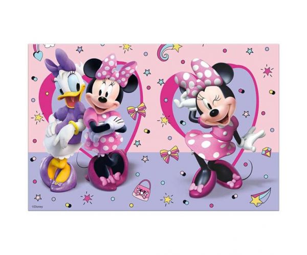 Față de masă din plastic cu model Minnie Mouse și Daisy, 120x180 cm