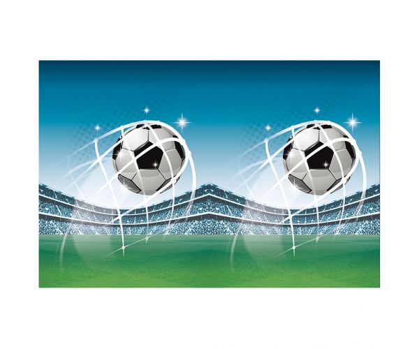 Față de masă din plastic cu tematică de fotbal, 120x180 cm