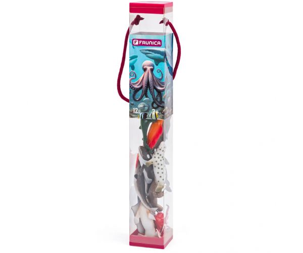 Faunica: Set de 12 figurine cu animale oceanice - Woodyland