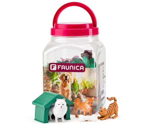 Faunica: Set de joacă cu animale domestice în găleată - Woodyland