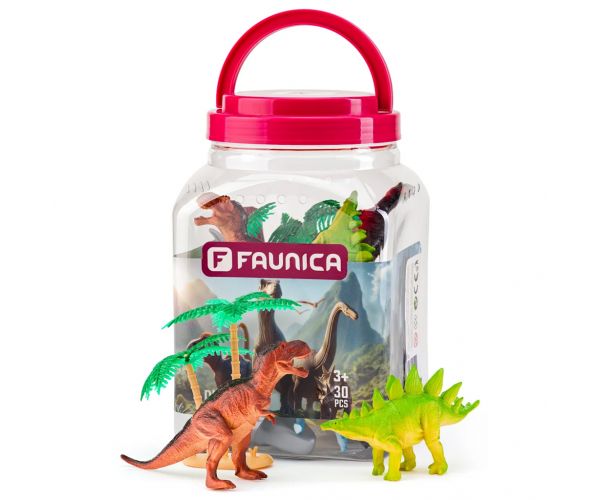 Faunica: Set de joacă cu dinozauri în găleată - Woodyland
