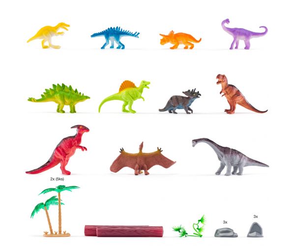 Faunica: Dinoszauruszok játékszett vödörben - Woodyland