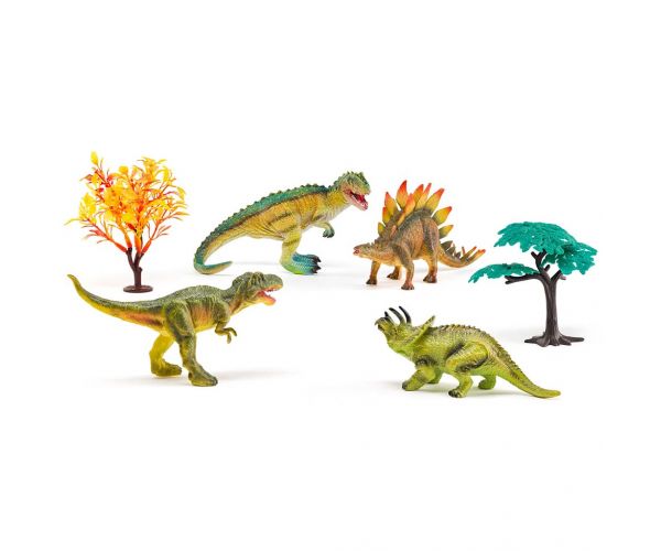 Faunica: set de joacă de 6 piese cu dinozauri - Woodyland
