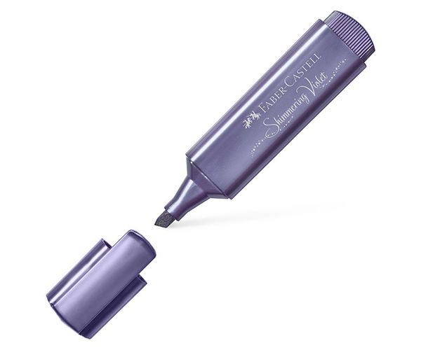 Faber-Castell: 1546 Shimmering violet textliner metal mov culoare 1bc
