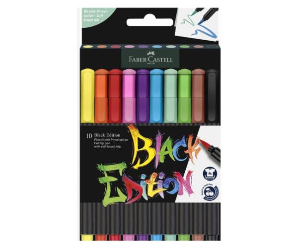 Faber-Castell: Black Edition 10 bucăți set marker colorat