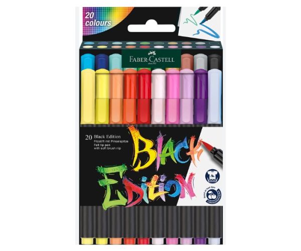 Faber-Castell: Black Edition 20 bucăți set marker colorat