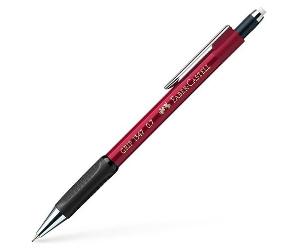 Faber-Castell: Creion mecanic Grip 1347 0,7mm roşu