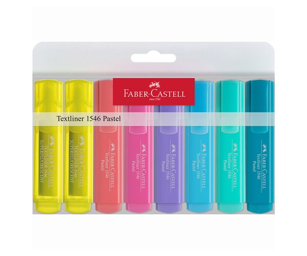 Faber-Castell: culoarea pastel 8 bucăţi textliner
