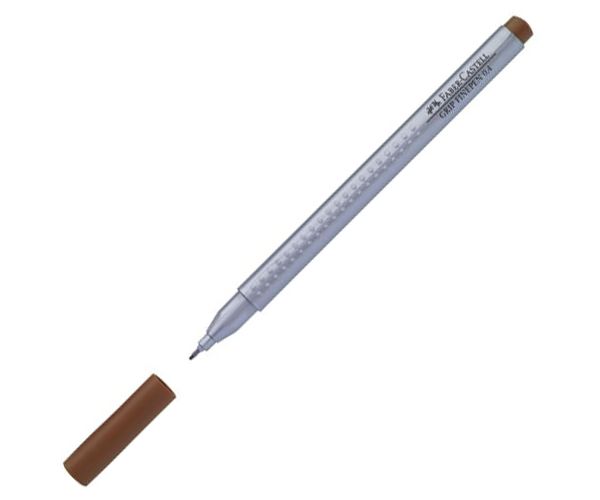Faber-Castell: Grip Finepen 0,4 mm maro închis