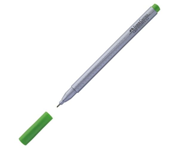 Faber-Castell: Grip Finepen 0,4mm verde de iarbă
