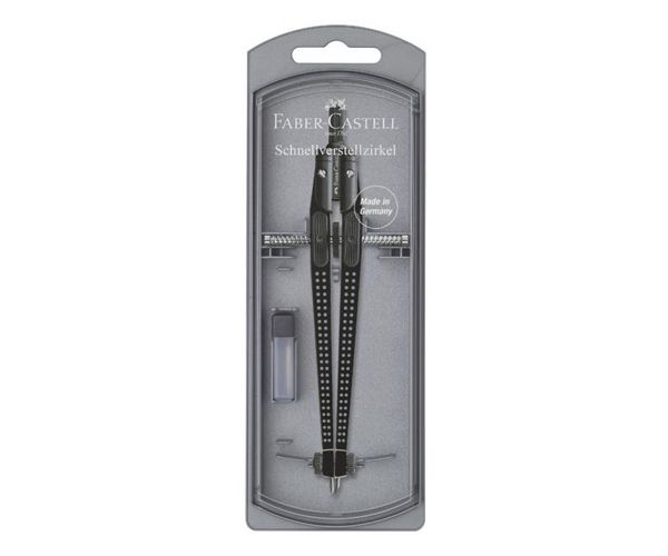 Faber-Castell: GRIP set compas culoare neagră