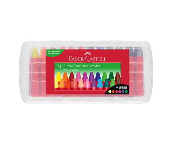 Faber-Castell: Jumbo háromszögletű zsírkréta 24db-os szett