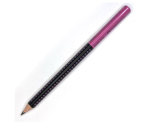 Faber-Castell: Jumbo Grip HB creion grafit pink-negru 1 bucată