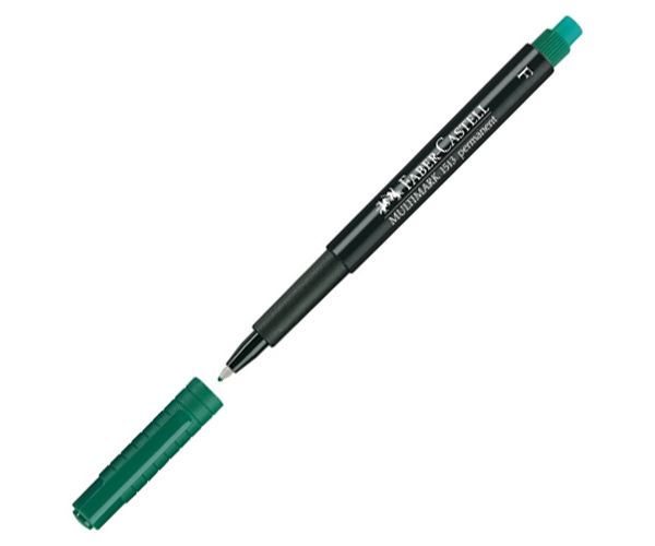 Faber-Castell: Multimark marker cu alcool 0,6mm verde