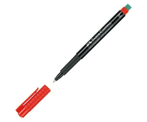 Faber-Castell: Multimark marker cu alcool M1 roşu
