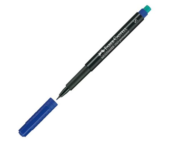Faber-Castell: Multimark marker cu alcool S 0,4 mm albastru