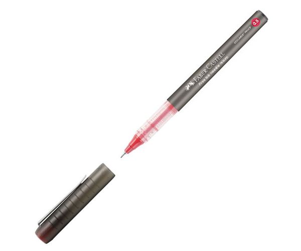 Faber-Castell: Needle roller pix 0,5mm culoarea roșu